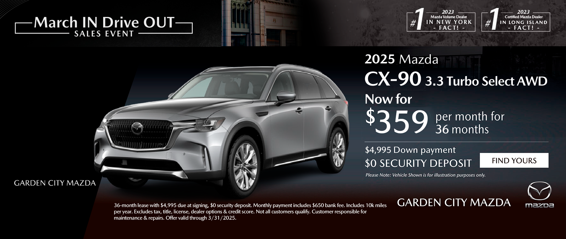 CX90 Lease Special Garden City Mazda