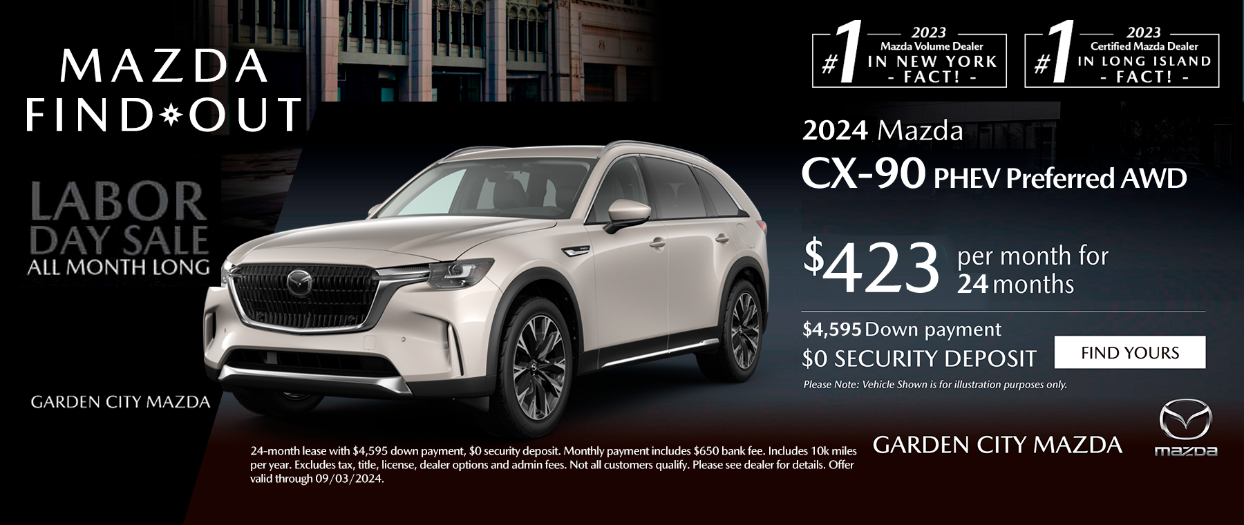 CX90 PHEV Lease Special Garden City Mazda