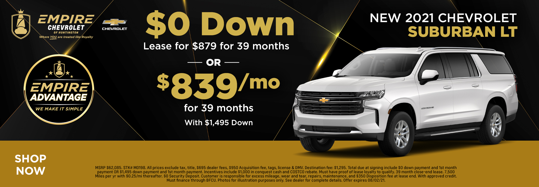 Empire Chevrolet of Huntington is a Huntington Chevrolet dealer and a