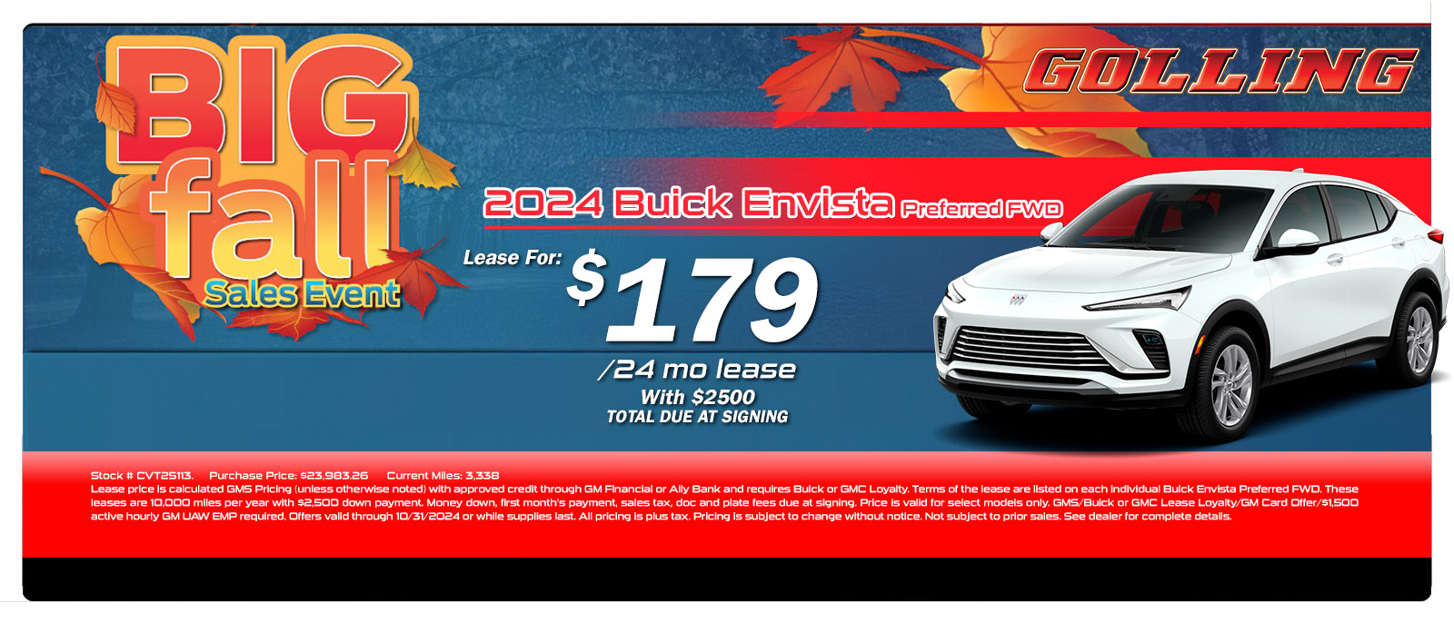 Golling Buick GMC is a LAKE ORION Buick, GMC dealer and a new car and